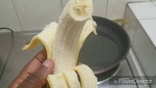 Frying Bananas How to perfectly fry bananas to taste just like riped fried plantain [upl. by Latsyc]