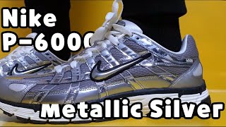 Nike P6000 unboxingNike P6000 silver on feet review [upl. by Akinot]