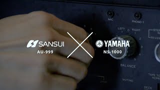 Sansui AU999 sound review with Yamaha NS1000 [upl. by Llehsyar]