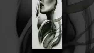 airbrush Part2 Girl Tutorial airbrush art shorts kunst artist drawing realisticdrawing [upl. by Domph]