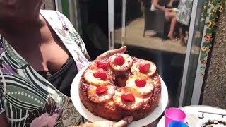 How to make Momma Cherris Pineapple Upside down cake [upl. by Naleek]