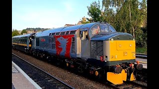 ROG 37800  37901 Mirrlees Pioneer  82201  82220 move  railtour at Oldfield Park 160722 [upl. by Rbma30]