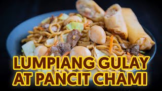 Lumpiang Gulay at Pancit Chami [upl. by Yrotciv]