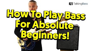 Beginners Guide To Bass Guitar  Lesson 1 The Absolute Basics [upl. by Atikram620]