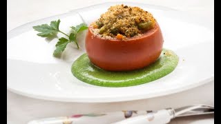 Receta de tomates rellenos de verduras  Karlos Arguiñano [upl. by Nanni]