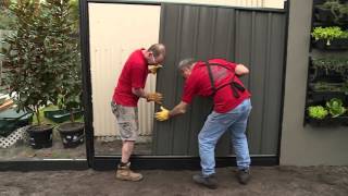 How To Build A Colorbond Fence  DIY At Bunnings [upl. by Altman]