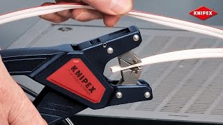 KNIPEX Automatische FlachkabelAbisolierzange [upl. by Naejamron]