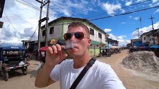 Solo In Perus Craziest Market  Iquitos 🇵🇪 [upl. by Ayikan]