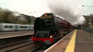 Duchess of Sutherland 6233 at Hadley Wood 03122022 [upl. by Emmuela458]