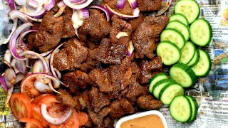 How To Make Nigerian Beef Suya and Easy Suya Spice Recipe [upl. by Leesen]