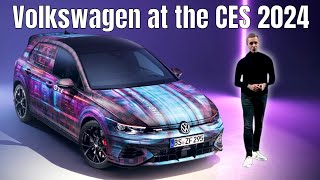 Volkswagen at the CES 2024 with Golf GTI and ID7 [upl. by Higinbotham427]