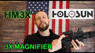 Holosun HM3X Red Dot 3X Magnifier Review  Red Dot Magnifier VS LPVO [upl. by Ataliah]