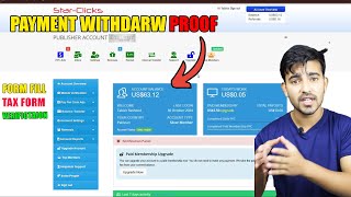 Complete Details 🔴Live  How To Withdraw Money From Star Clicks  Star Clicks 2024  2025 [upl. by Vachel]