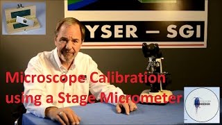 HOW TO CALIBRATE A MICROSCOPE WITH A STAGE MICROMETER [upl. by Nekial459]