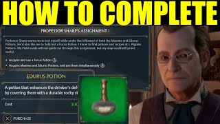 How to Complete professor sharps assignment 1  Aquire Maxima and Eudurs Potions Hogwarts Legacy [upl. by Roger624]