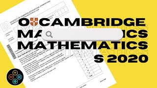 OLevel Math D May June 2020 Paper 2 402421 [upl. by Harrod900]