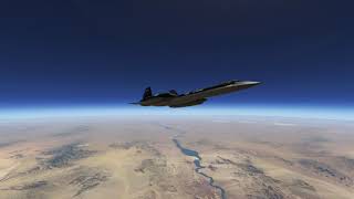 XPlane 11  SR71 Mach 3 at 80k feet [upl. by Yenttirb]