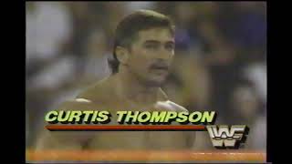 Bad News Brown vs Jobber Curtis Thompson WWF Wrestling Challenge 1988 [upl. by Walrath]