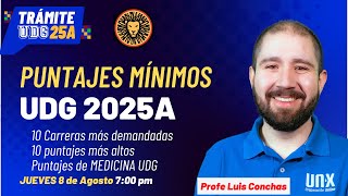 Puntajes Mínimos UDG 2025A  Qué es puntaje mínimo y cómo se selecciona a los admitidos [upl. by Alarick751]