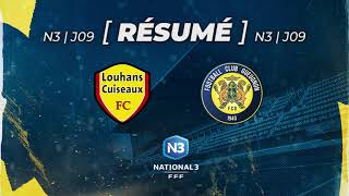 Louhans Cuiseaux FC  FC Gueugnon  Journée 9  Résumé complet [upl. by Alboran]