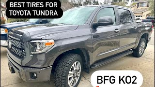 BEST TRUCK TIRE  BFG KO2 KO3 Toyota Tundra [upl. by Aicilehp]