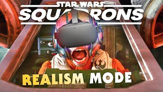 Star Wars Squadrons VR  HOTAS REALISM MODE Gameplay [upl. by Attenod963]