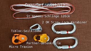 Petzl Secours CrevasseSpaltenbergungskit  Teil 1  31 Flaschenzug [upl. by Eeznyl]