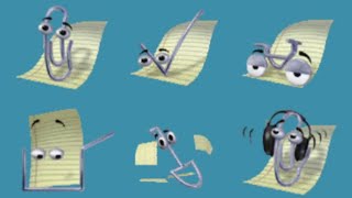 Clippy Office Assistant Animation Compilation Clippit [upl. by Dlared]