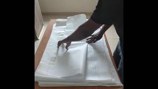 Fold A1 size Drawing to A4 Size  Paper Folding Trick [upl. by Ricard]