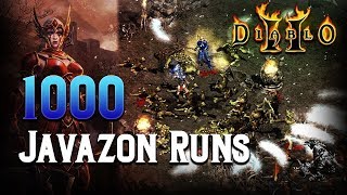 1000 Javazon Runs  Diablo 2 [upl. by Kruter602]