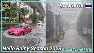 Bangkok Rainy Season 2023 Heavy Storm and Rain Monsoon [upl. by Lanor]