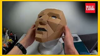 DIY Cardboard Mask  Quick amp Easy Front Man Costumes [upl. by Scot197]