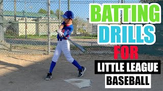 Baseball Batting Drills Little League Baseball [upl. by Hamal909]