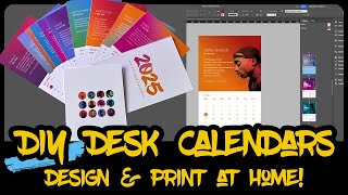 DIY Desk Calendars at Home Design amp Print  Adobe InDesign amp Epson XP970 [upl. by Keen]