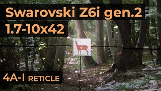 Swarovski Z6i gen2 1710x42 Reticle 4AI  Optics Trade Reticle Subtensions [upl. by Aniehs]