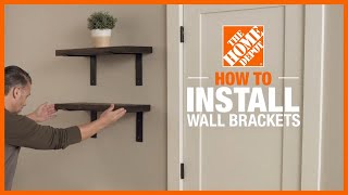 How to Install Wall Brackets  DIY Projects  The Home Depot [upl. by Melva]