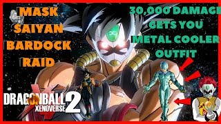 DRAGON BALL XENOVERSE 2 HOW TO GET METAL COOLER SUITMASKED BARDOCK RAID [upl. by Yliab]