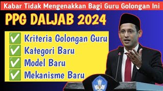 🔴 KABAR PPG 2024❗TIDAK MENGENAKAN BAGI GURU GOLONGAN INI  PPG DALJAB 2024 [upl. by Atnoved]