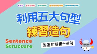 【文法基礎篇】Sentence Structure｜利用五大句型練習造句｜英文基礎文法結構｜ Boro English [upl. by Richlad348]