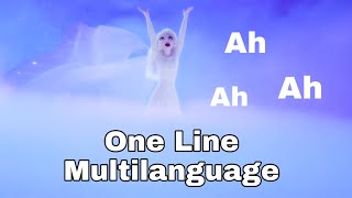 Frozen 2  Show Yourself quotAh Ah Ahquot Oneline Multilanguage [upl. by Aer]