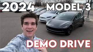 My 2024 Tesla Model 3 Demo Drive Experience [upl. by Haldes]