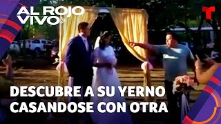 Padre descubre al novio de su hija casándose con otra mujer e interrumpe la boda [upl. by Neerhtak]