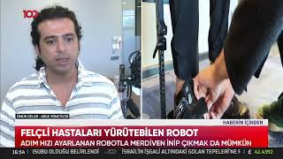 FELÇLİ HASTALARI YÜRÜTEBİLEN ROBOT [upl. by Nosirrag]