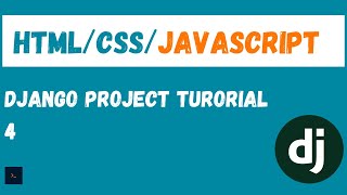 Setting up HTML CSS and JS Django Project tutorial 4 [upl. by Cianca]