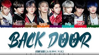 STRAY KIDS  BACK DOOR Lyrics Color CodedHanRomEng [upl. by Zach]