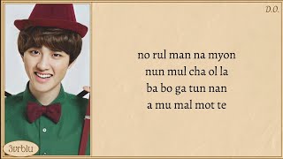 EXO The First Snow Easy Lyrics [upl. by Nicki577]