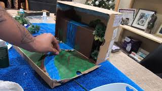 Rainforest Diorama school project how to [upl. by Dreddy]