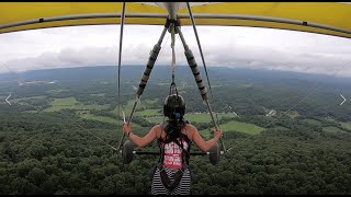 Hang Gliding  Second Mountain Flight  I cant believe Im flying [upl. by Elleinet]