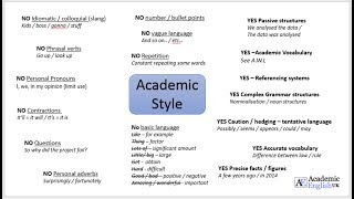 Academic Style Academic Writing [upl. by Rj722]