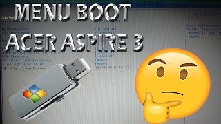 Entrar al menú de boot acer aspire 3 A31413C12Q [upl. by Aiepoissac]